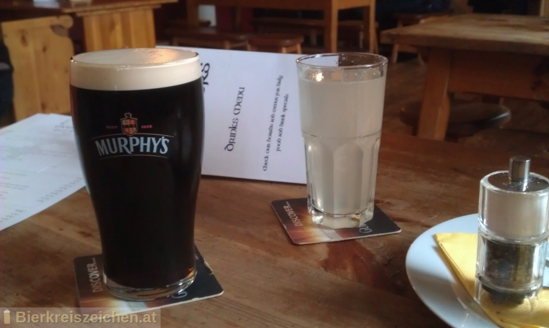 Foto eines Bieres der Marke Murphy's Irish Stout aus der Brauerei Murphy Brewery Ireland