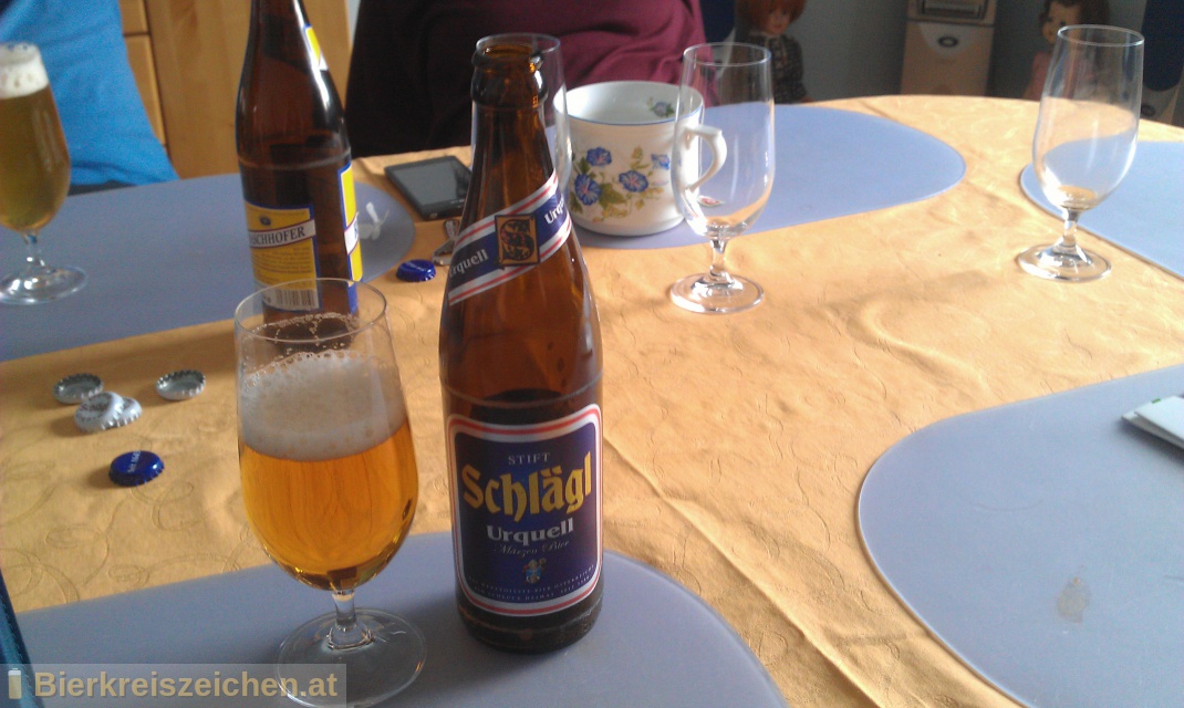 Foto eines Bieres der Marke Schlgl Urquell aus der Brauerei Stiftsbrauerei Schlgl