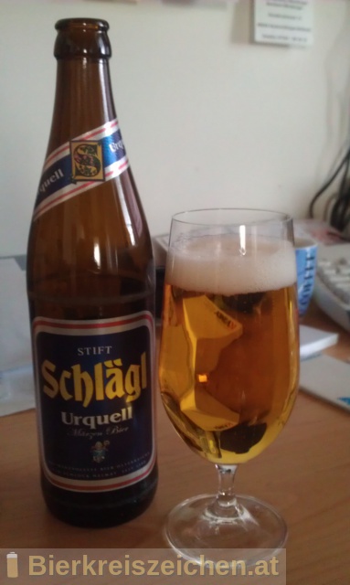 Foto eines Bieres der Marke Schlägl Urquell aus der Brauerei Stiftsbrauerei Schlägl