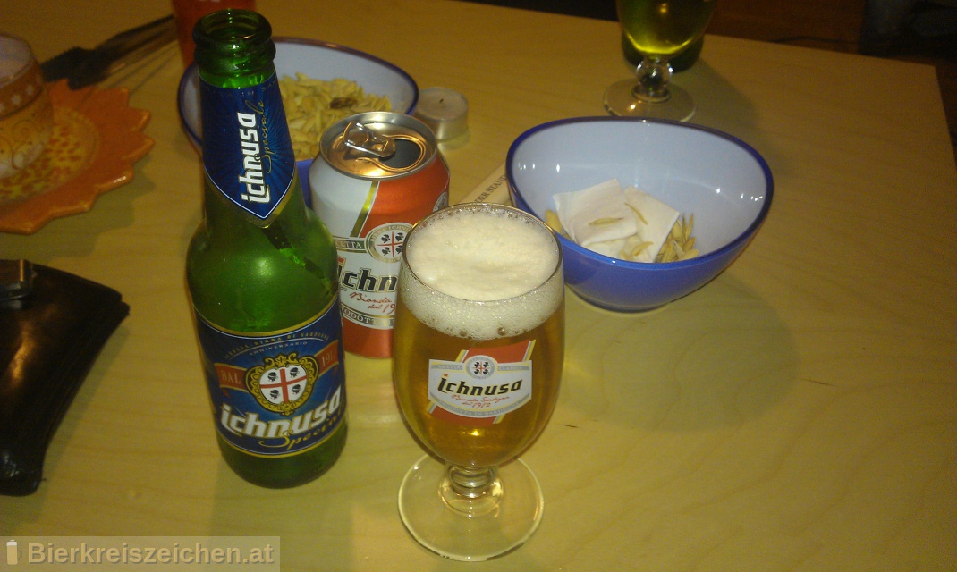 Foto eines Bieres der Marke Birra Ichnusa Speciale aus der Brauerei Birra Ichnusa