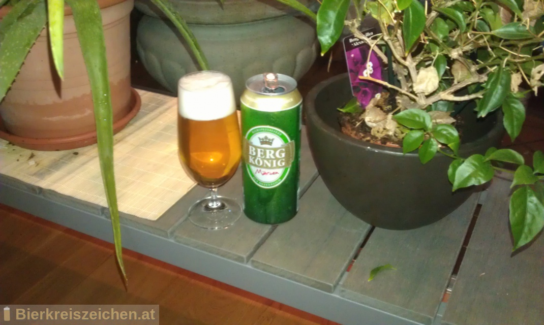 Foto eines Bieres der Marke Bergkönig Märzen aus der Brauerei Tigast Handelsgesellschaft
