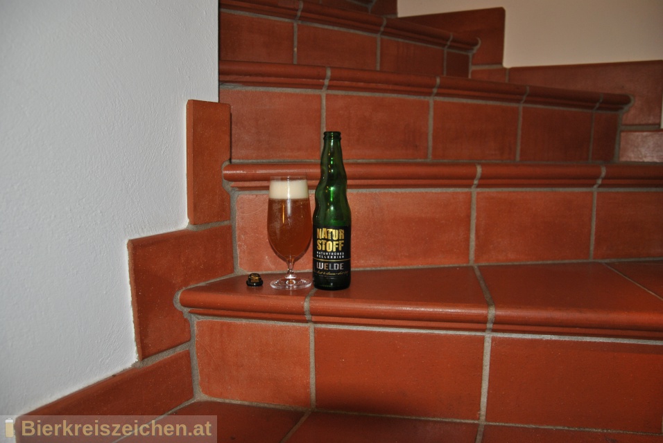 Foto eines Bieres der Marke Welde Naturstoff aus der Brauerei Weldebru