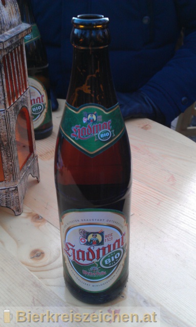Foto eines Bieres der Marke Hadmar Bio aus der Brauerei Bierwerkstatt Weitra