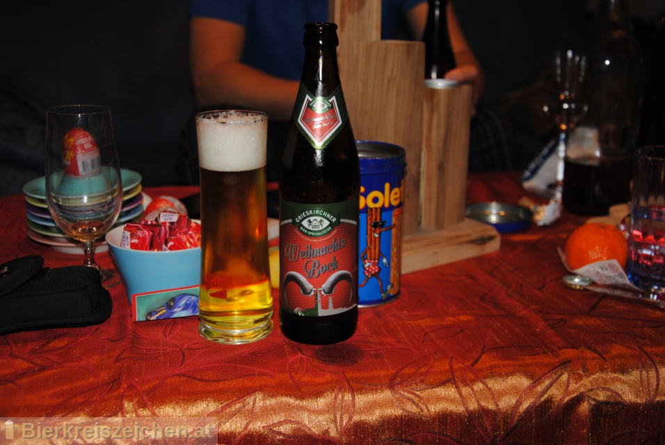 Foto eines Bieres der Marke Grieskirchner Weihnachtsbock aus der Brauerei Brauerei Grieskirchen