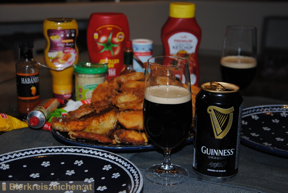 Foto eines Bieres der Marke Guinness Draught Stout aus der Brauerei Guinness