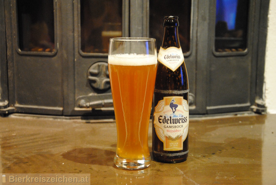 Foto eines Bieres der Marke Edelweiss Gamsbock aus der Brauerei Brau Union