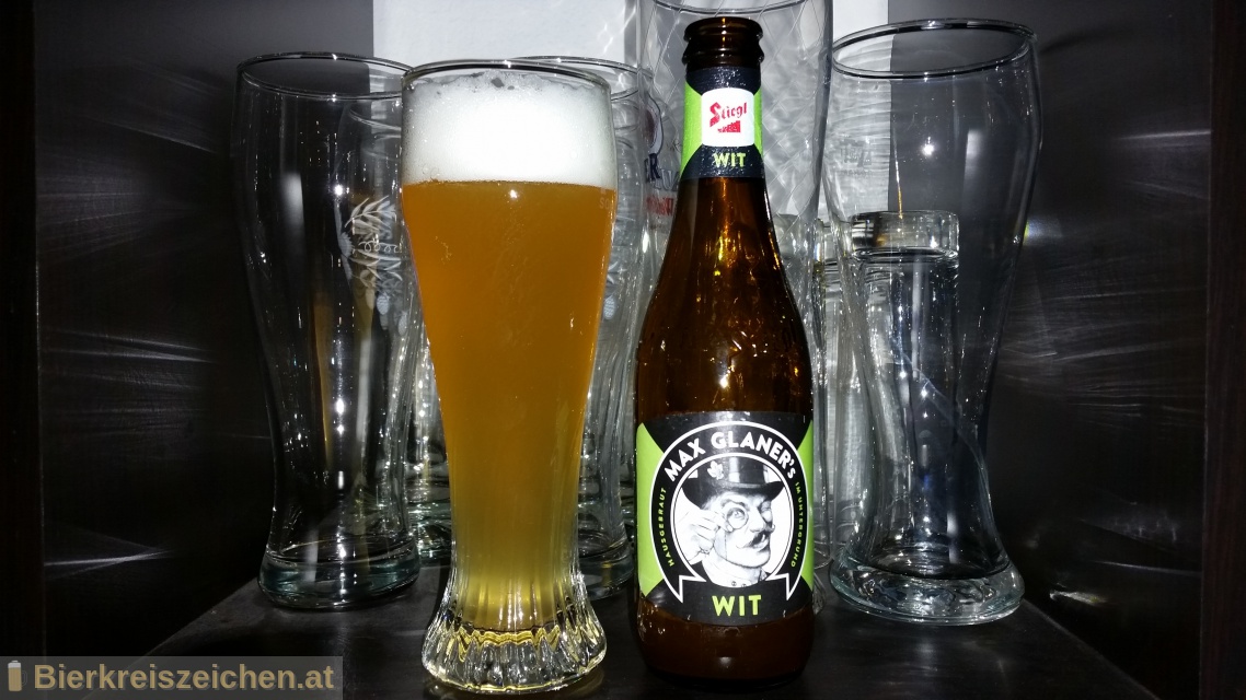 Foto eines Bieres der Marke Max Glaner's WIT aus der Brauerei Stieglbrauerei