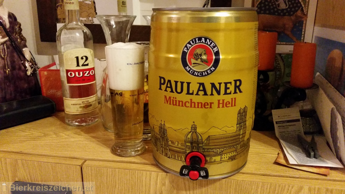 Foto eines Bieres der Marke Paulaner Original Münchner Hell aus der Brauerei Paulaner Brauerei
