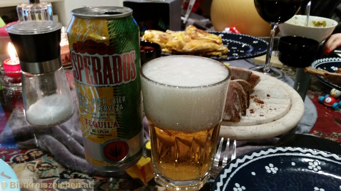 Foto eines Bieres der Marke Desperados aus der Brauerei Heineken