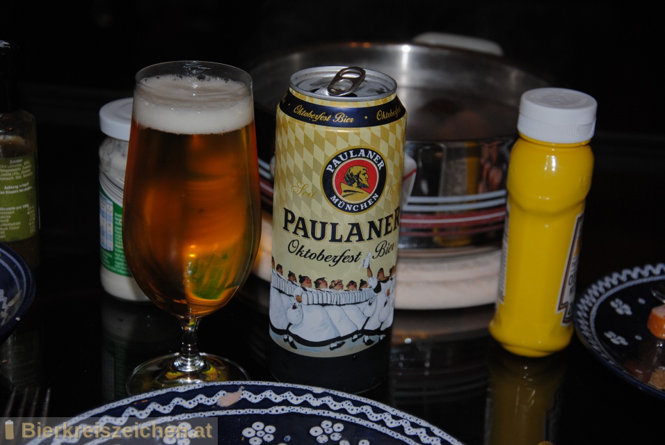 Foto eines Bieres der Marke Oktoberfest Bier aus der Brauerei Paulaner Brauerei