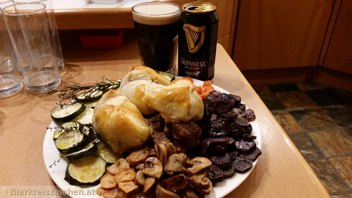 Foto eines Bieres der Marke Guinness Draught Stout aus der Brauerei Guinness