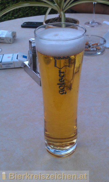 Foto eines Bieres der Marke Golser Helles aus der Brauerei Pannonia Brauerei Gols