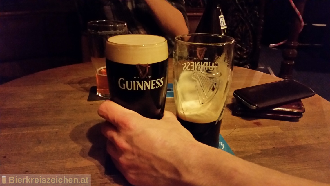 Foto eines Bieres der Marke Guinness Draught Stout aus der Brauerei Guinness