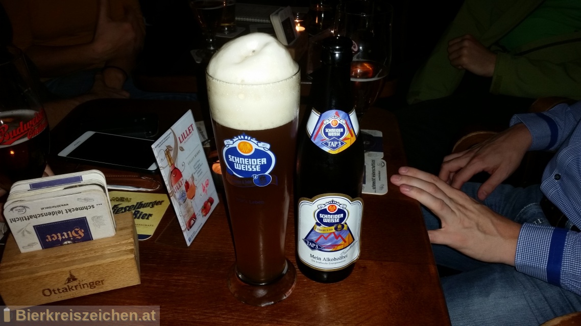 Foto eines Bieres der Marke TAP3 - Mein Alkoholfreies aus der Brauerei Schneider Weisse