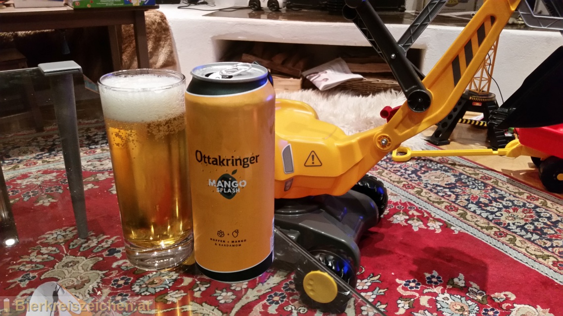 Foto eines Bieres der Marke Ottakringer - Mango Splash aus der Brauerei Ottakringer Brauerei
