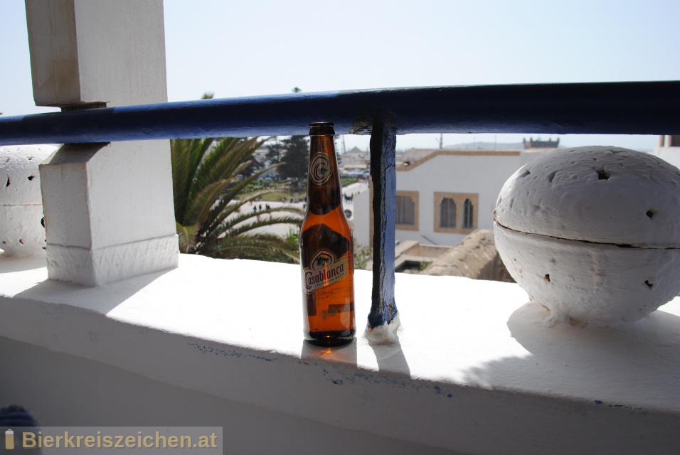 Foto eines Bieres der Marke Casablanca Premium Beer aus der Brauerei Socit des Brasseries du Maroc