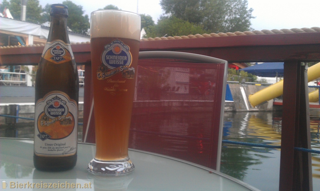 Foto eines Bieres der Marke TAP7 - Unser Original (Schneider Weisse Original) aus der Brauerei Schneider Weisse