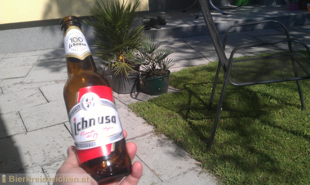 Foto eines Bieres der Marke Birra Ichnusa aus der Brauerei Birra Ichnusa