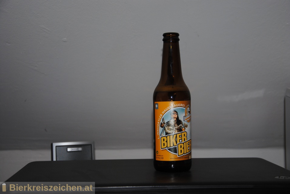 Foto eines Bieres der Marke Biker Bier aus der Brauerei Brauhaus Bogner