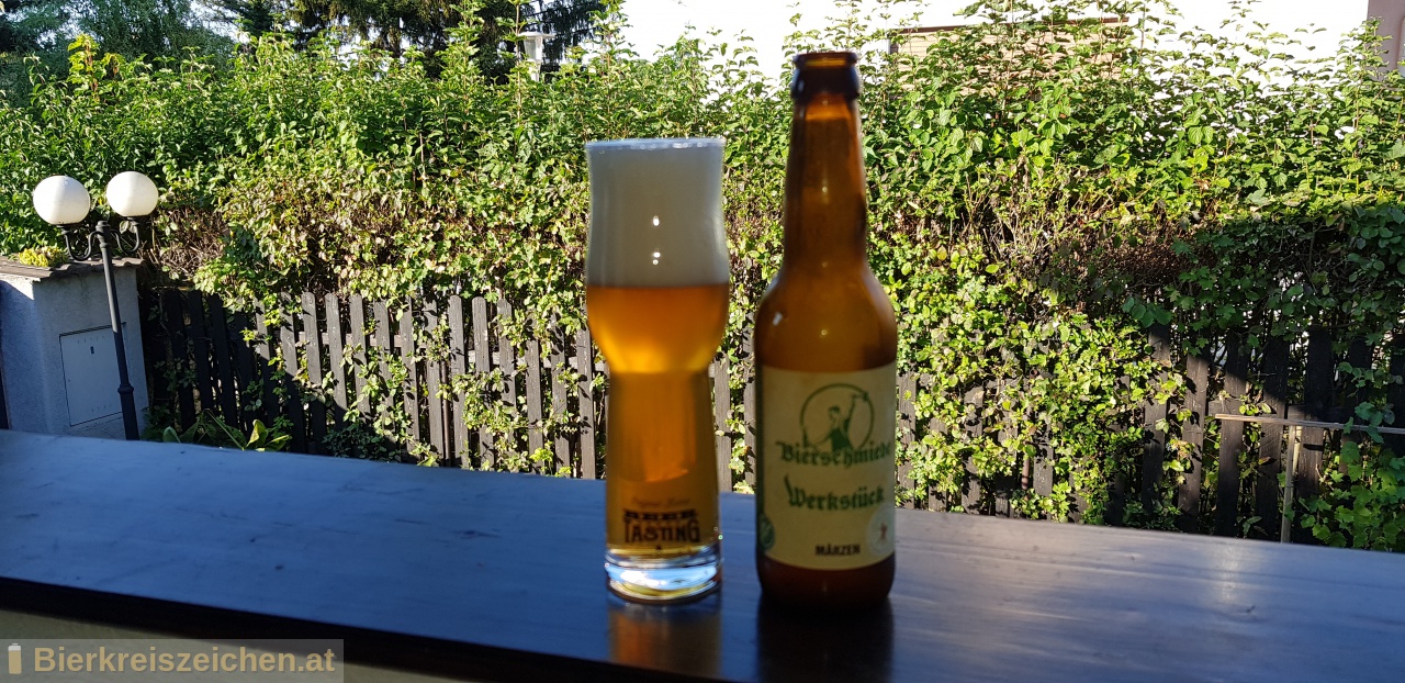 Foto eines Bieres der Marke Werkstck - Mrzen aus der Brauerei Bierschmiede