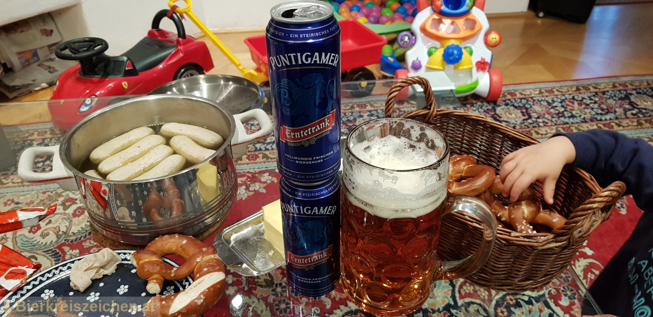 Foto eines Bieres der Marke Puntigamer Erntetrank aus der Brauerei Brauerei Puntigam