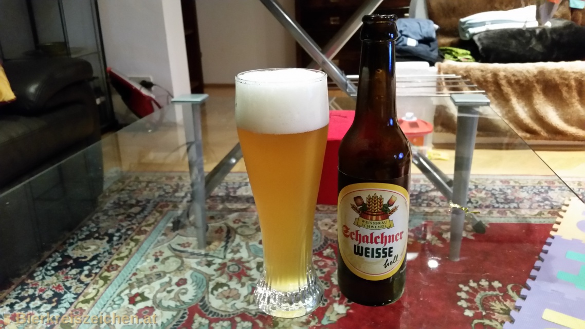 Foto eines Bieres der Marke Schalchner Weisse  aus der Brauerei Weissbru Schwendl