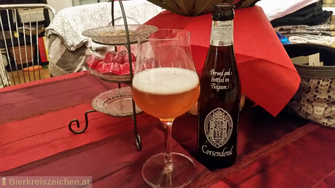 Foto eines Bieres der Marke Corsendonk Agnus Triple aus der Brauerei Brouwerij Corsendonk