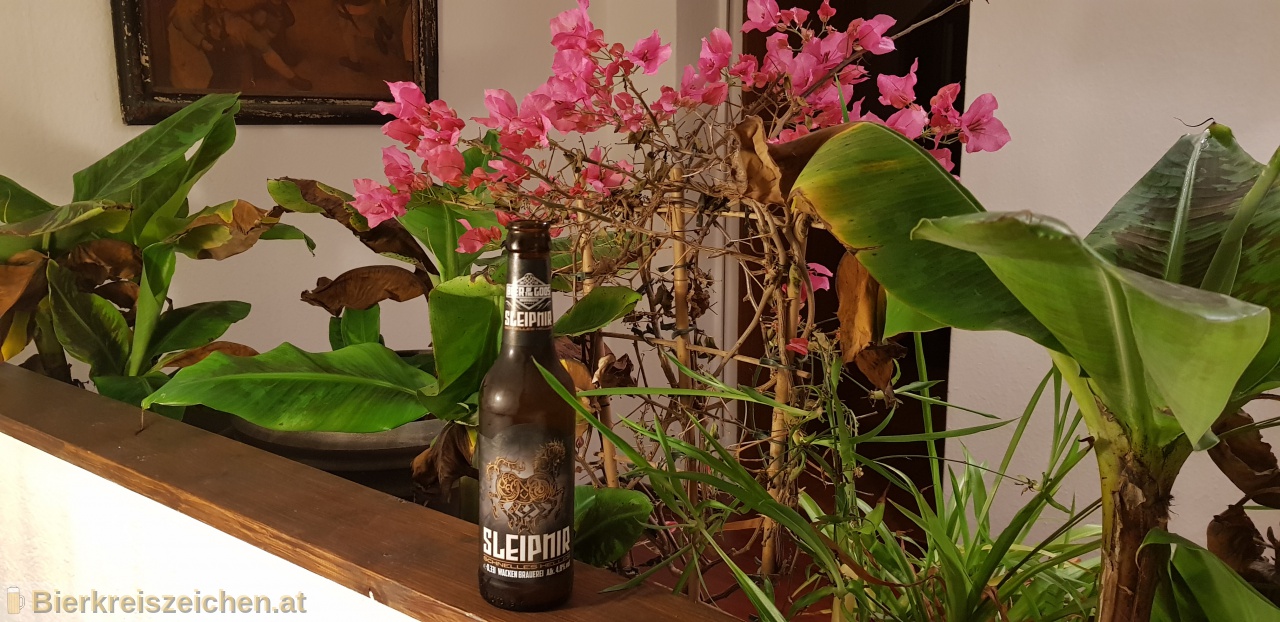 Foto eines Bieres der Marke Sleipnir - schnelles Helles aus der Brauerei Wacken Brauerei