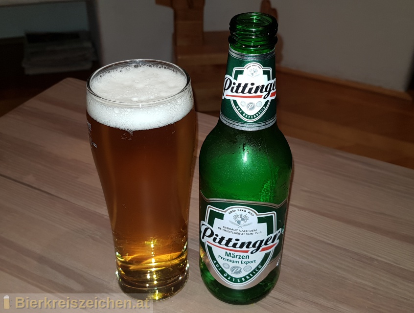 Foto eines Bieres der Marke Pittinger Mrzen aus der Brauerei Spar