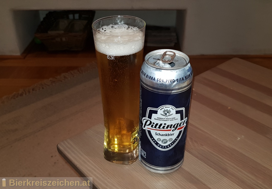 Foto eines Bieres der Marke Pittinger Schankbier aus der Brauerei Spar