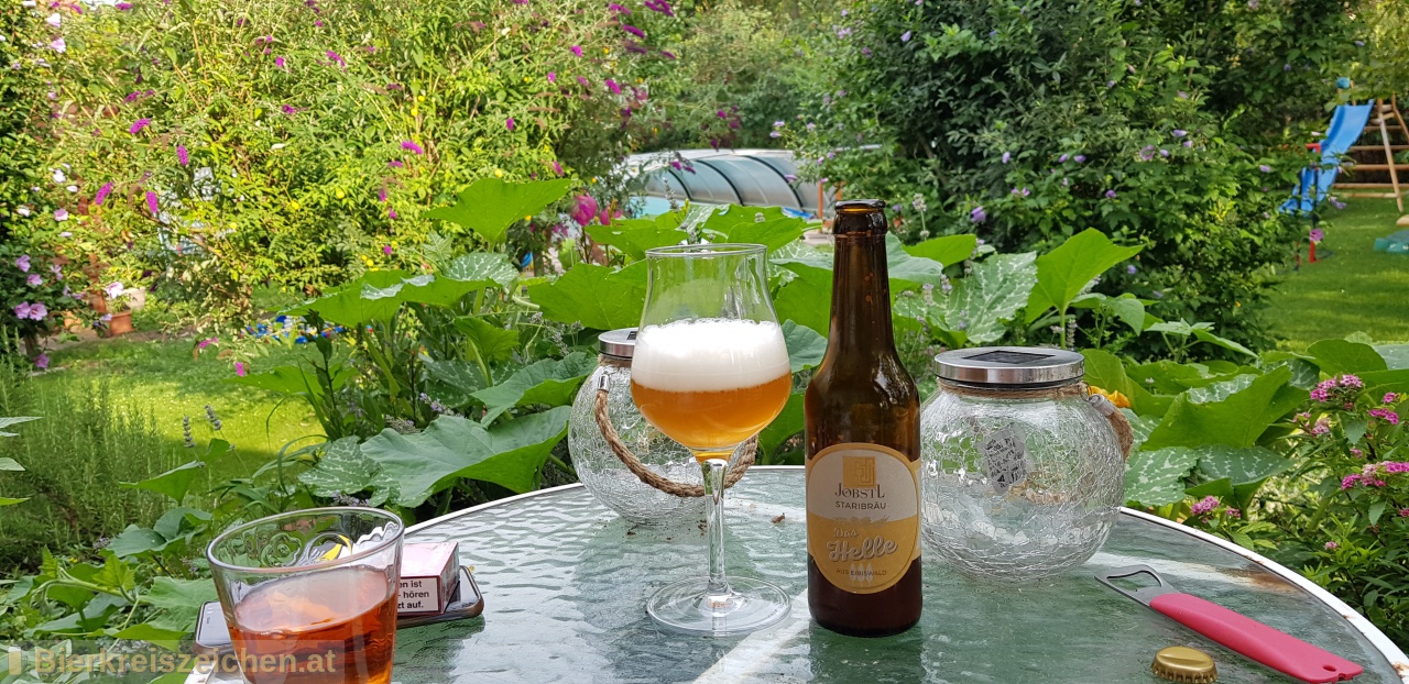 Foto eines Bieres der Marke Das Helle aus Eibiswald aus der Brauerei Jbstl Staribru