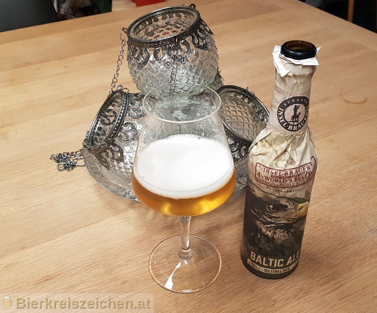 Foto eines Bieres der Marke Baltic Ale aus der Brauerei Rügener Insel Brauerei