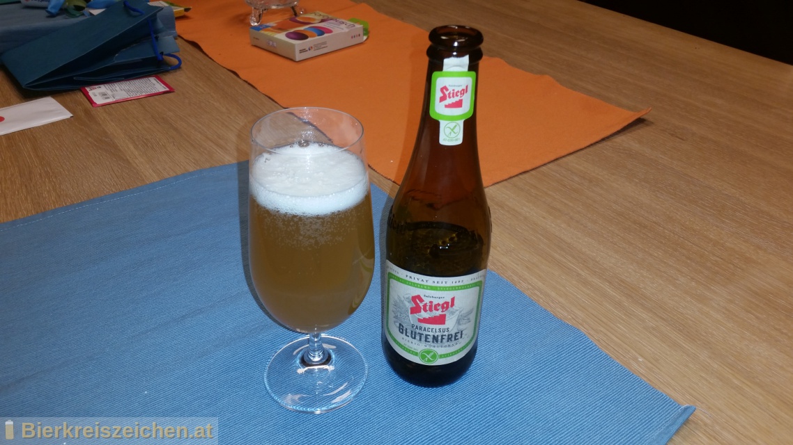 Foto eines Bieres der Marke Stiegl Paracelsus Glutenfrei aus der Brauerei Stieglbrauerei
