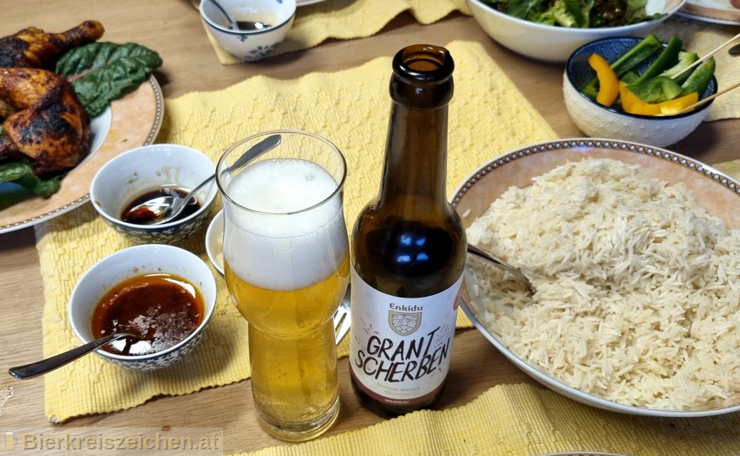 Foto eines Bieres der Marke Der Grantscherben aus der Brauerei Enkidu