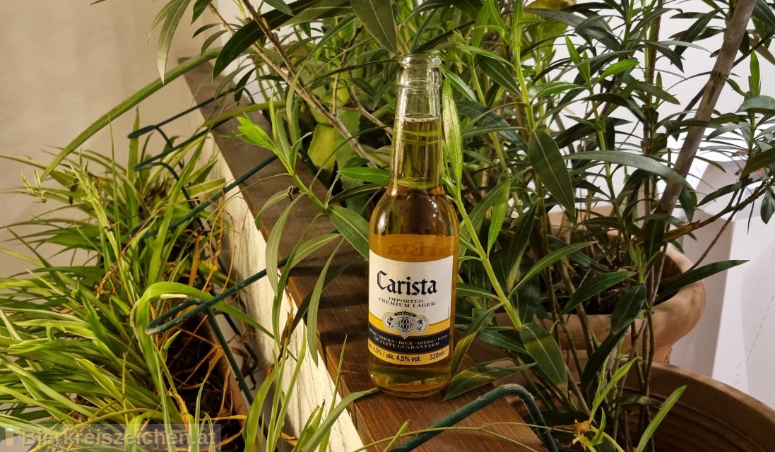 Foto eines Bieres der Marke Carista aus der Brauerei Hofer