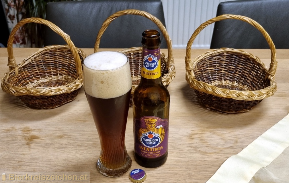 Foto eines Bieres der Marke TAP6 - Schneider Weisse Aventius aus der Brauerei Schneider Weisse