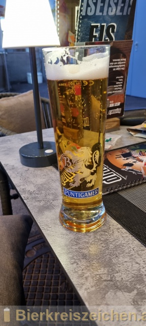 Foto eines Bieres der Marke Puntigamer - das bierige Bier aus der Brauerei Brauerei Puntigam