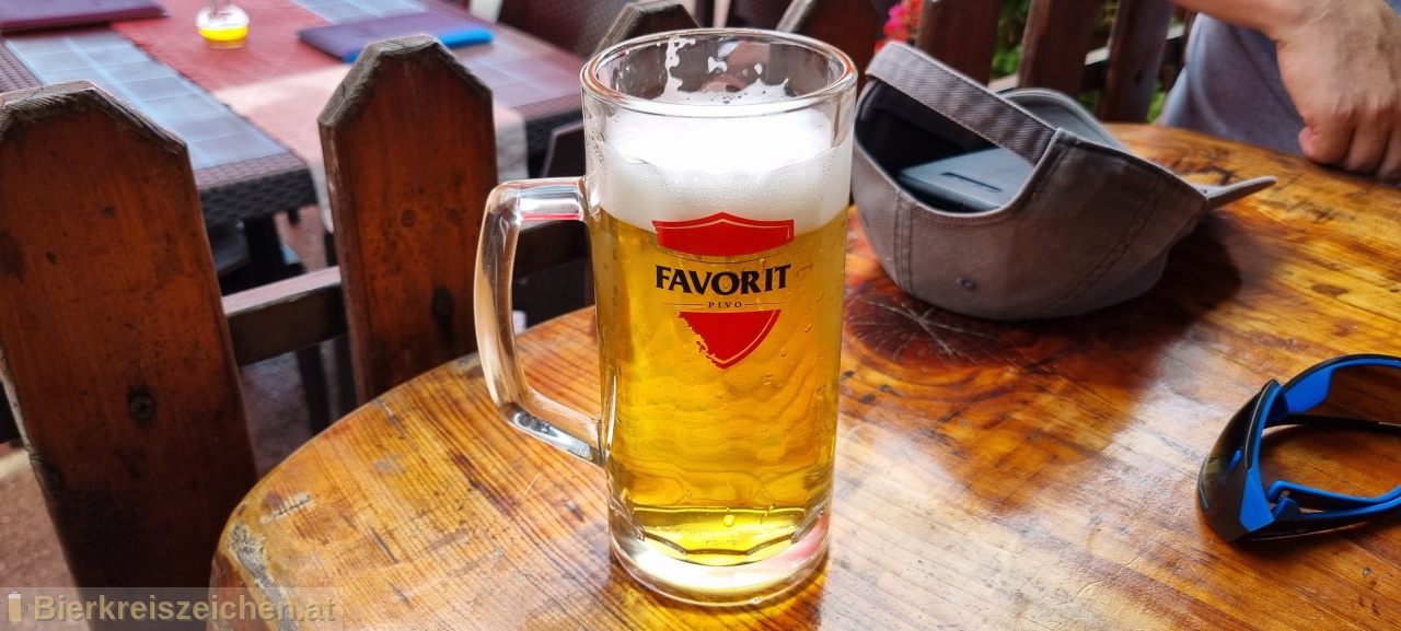 Foto eines Bieres der Marke Favorit Pivo aus der Brauerei Istarska Pivovara