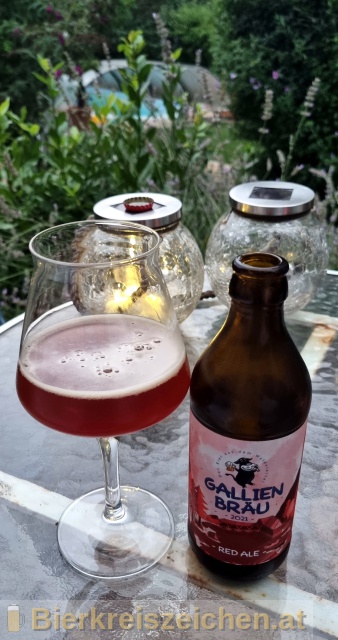 Foto eines Bieres der Marke Gallien Red Ale aus der Brauerei Gallien Bru