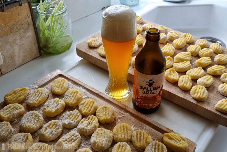 Foto eines Bieres der Marke Gallien Weizen aus der Brauerei Gallien Bru