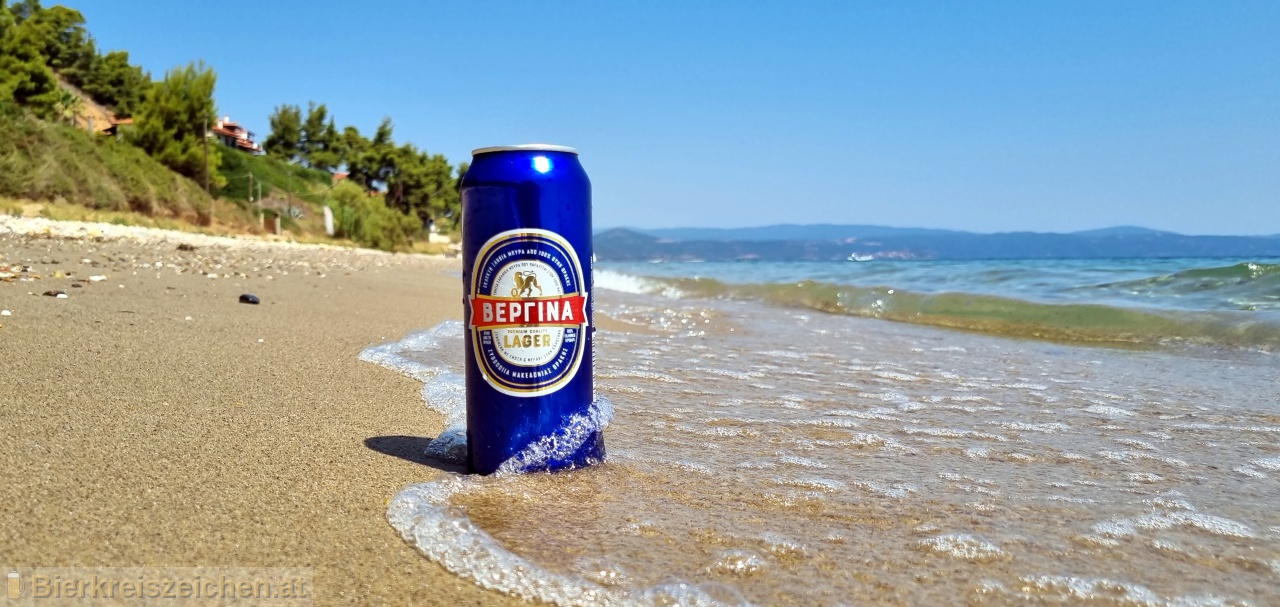 Foto eines Bieres der Marke Vergina Premium Lager aus der Brauerei Thrace Brewery