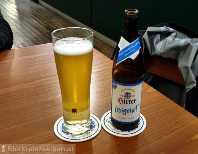 Foto eines Bieres der Marke Hirter Freigeist aus der Brauerei Brauerei Hirt