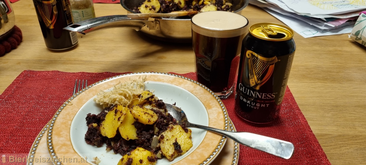 Foto eines Bieres der Marke Guinness Draught Stout aus der Brauerei Guinness