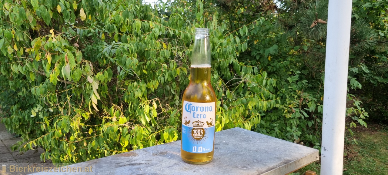 Foto eines Bieres der Marke Corona Zero aus der Brauerei Grupo Modelo