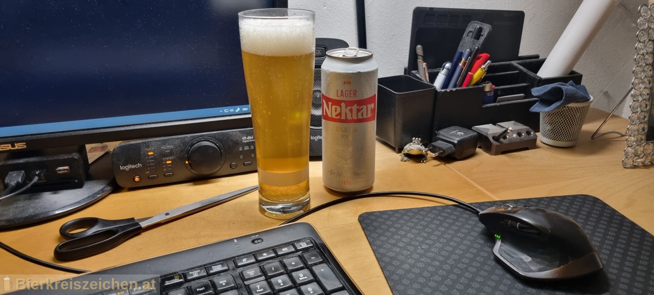 Foto eines Bieres der Marke Nektar - Svijetlo Pivo aus der Brauerei Banjalučka Pivara