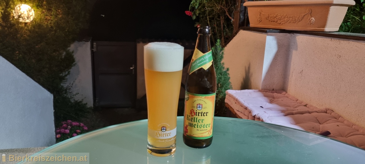 Foto eines Bieres der Marke Hirter Kellermeister aus der Brauerei Brauerei Hirt