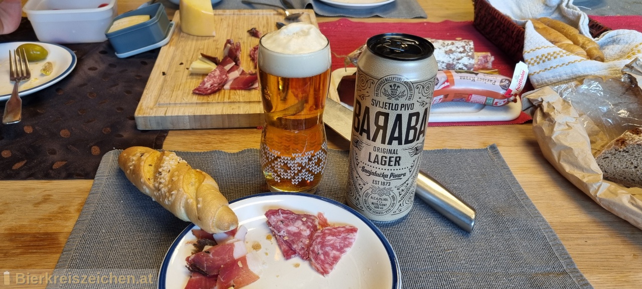 Foto eines Bieres der Marke Baraba aus der Brauerei Banjalučka Pivara