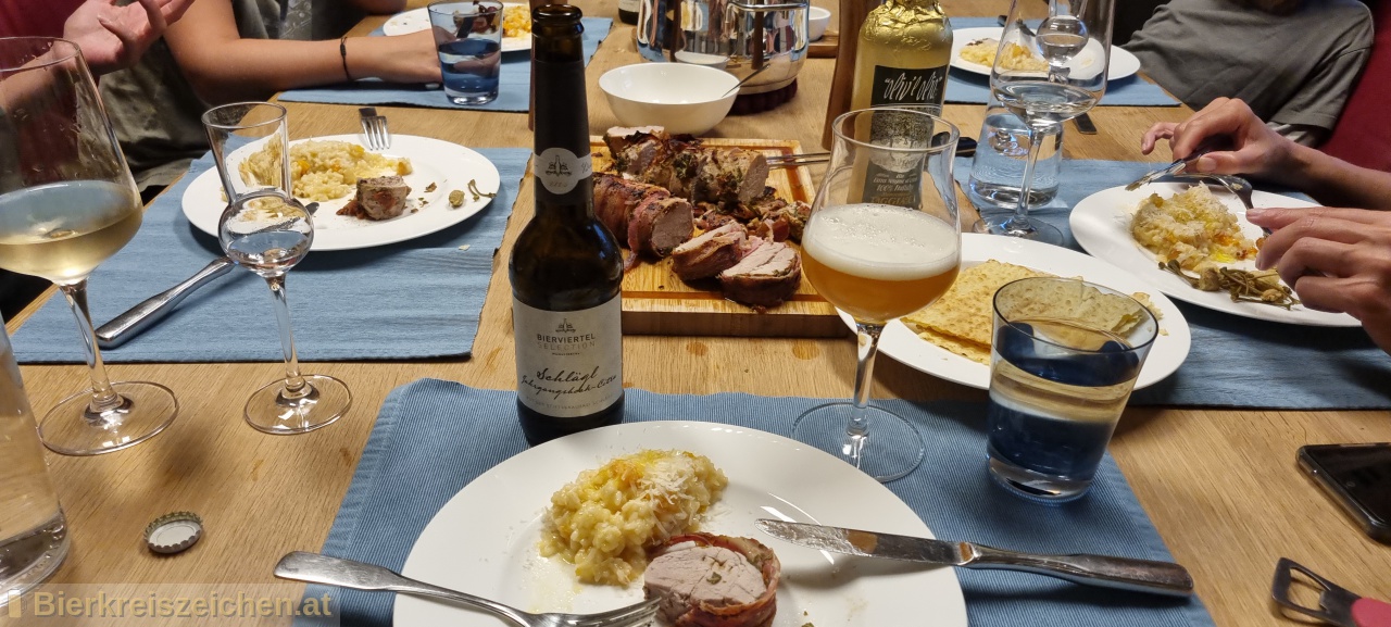 Foto eines Bieres der Marke Jahrgangsbock - Citra aus der Brauerei Stiftsbrauerei Schlgl