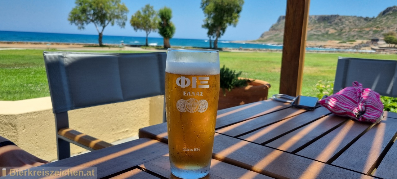 Foto eines Bieres der Marke FIX Hellas aus der Brauerei Olympic Brewery