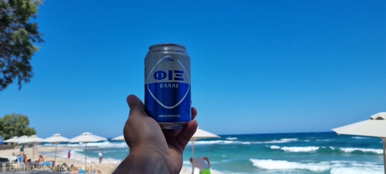 Foto eines Bieres der Marke FIX Hellas aus der Brauerei Olympic Brewery